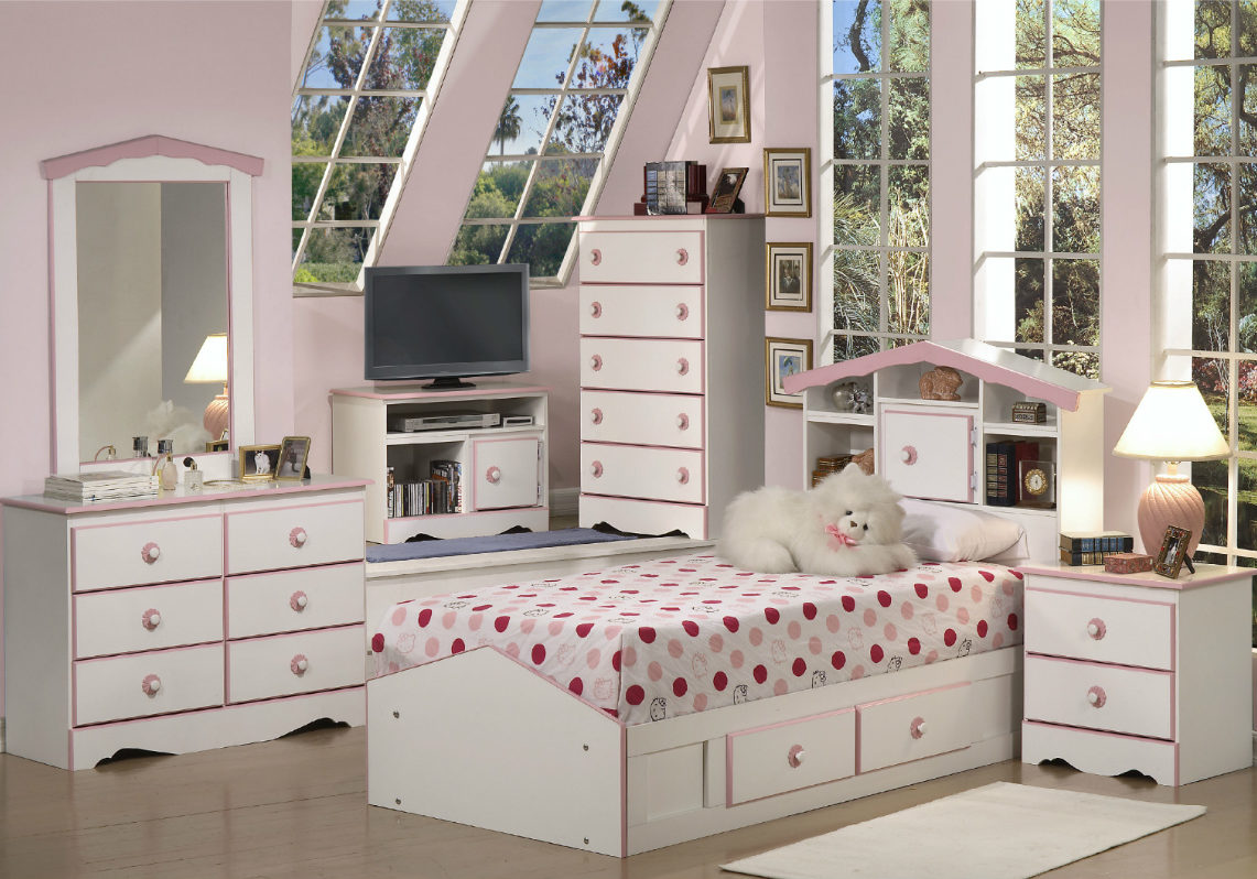 Dina Set White Pink Color Code M5406BRWP LS1200