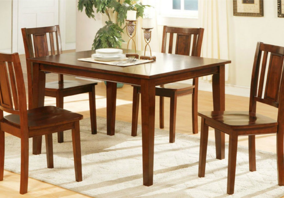 F2249 5 Pcs Dining Set Cherry S1200