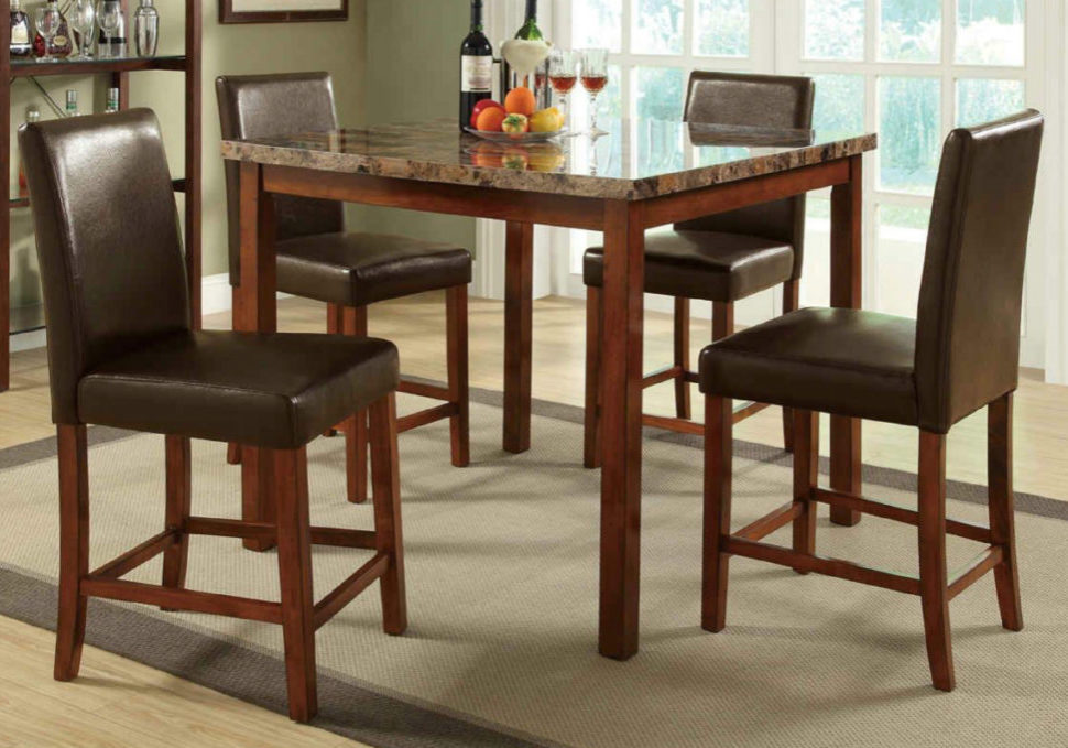 F2542 5 Pcs Counter Height Dining Set S1200