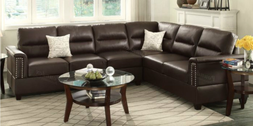 F7859 2 pcs Sectional Sofa Espresso RS1200