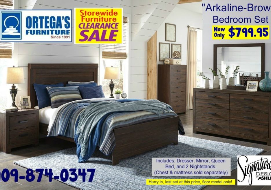 thumbnail_ASHB071 ArkalineBrown Bedroom Set 01